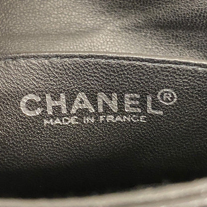 Chanel Shoulder Bag 2.55 Canvas Beige Black Silver — view 5