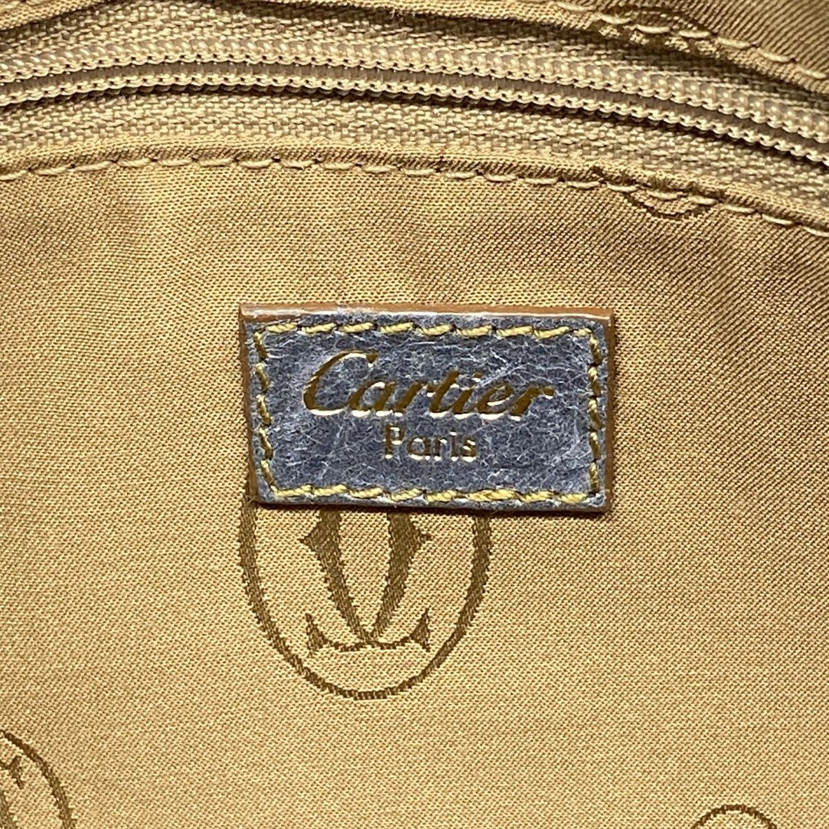 Cartier Handbag Multi Ero Leather Blue Gold — view 5