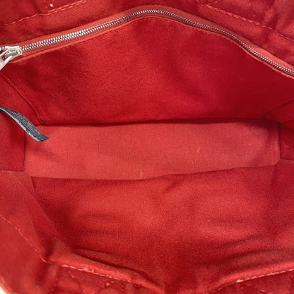 Hermes Handbag Deauville PM Canvas Red Silver — view 4