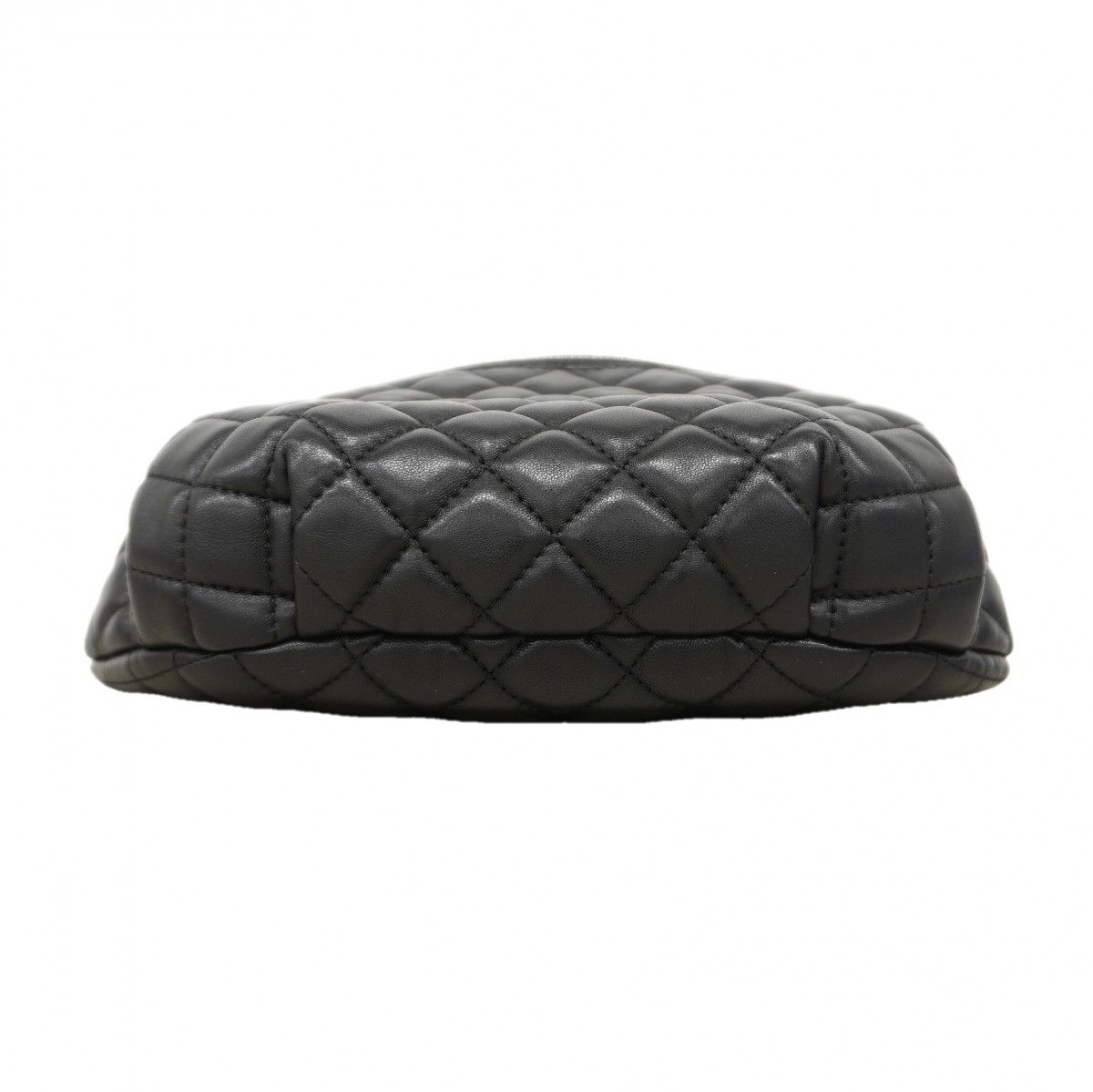 Chanel Waist Bag Quilted Lambskin Black Silver — view 3