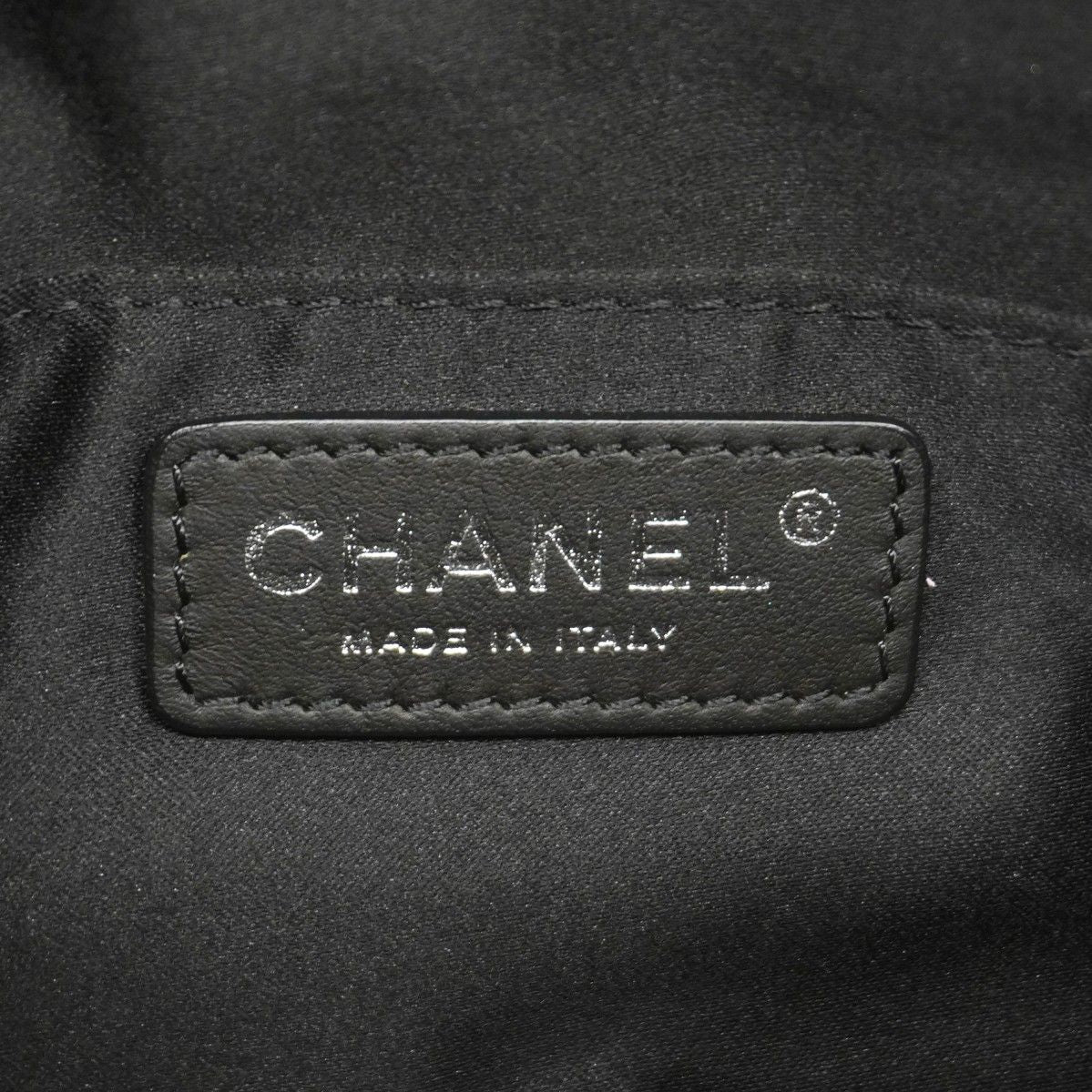 Chanel Waist Bag Quilted Lambskin Black Silver — view 5