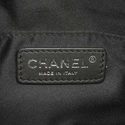 Chanel Waist Bag Quilted Lambskin Black Silver — view 5