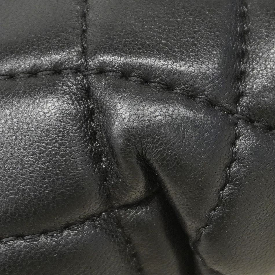 Chanel Waist Bag Quilted Lambskin Black Silver — view 8