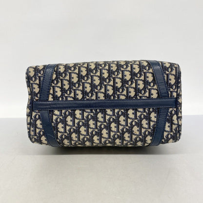 Dior Handbag Trotter Canvas Navy Silver — view 3