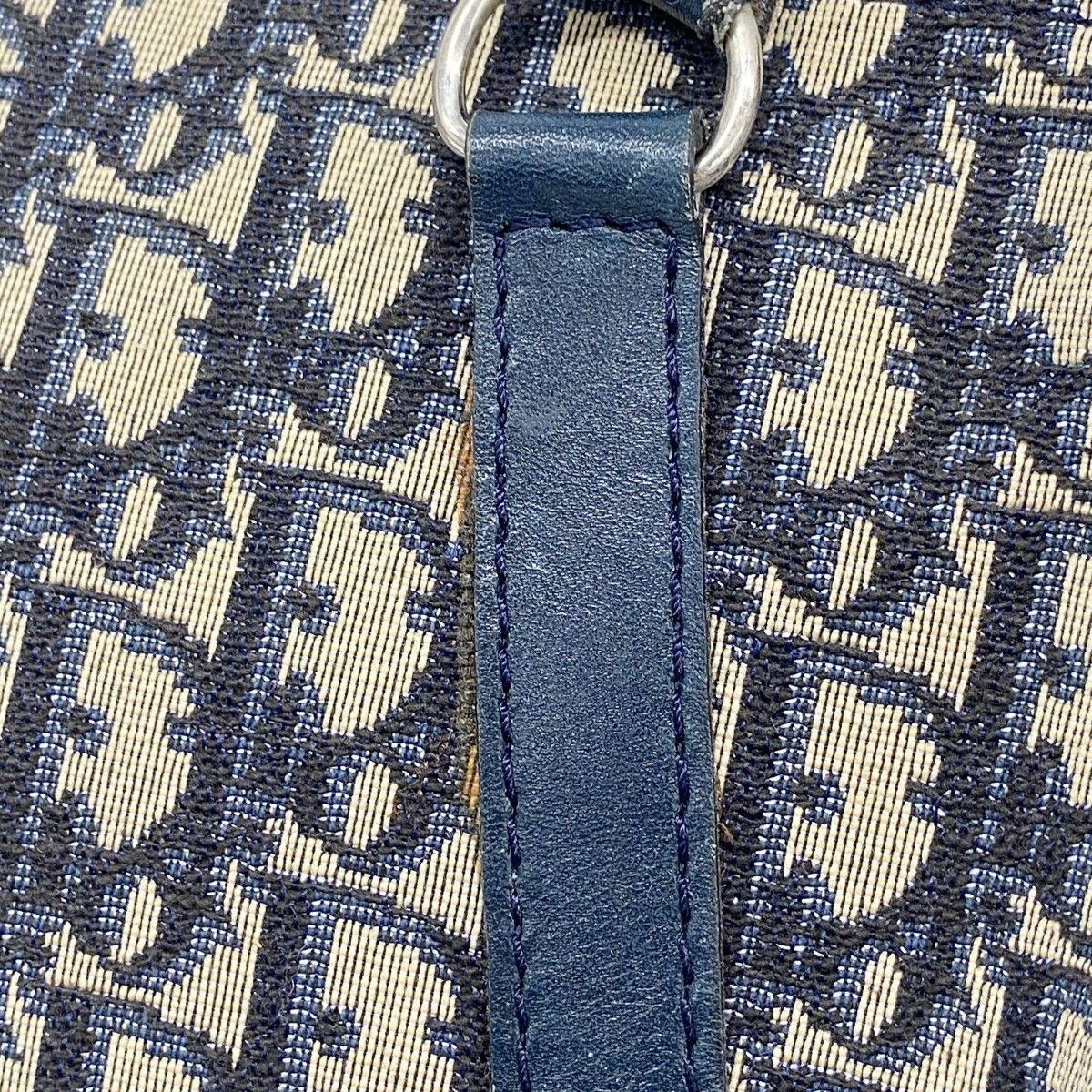 Dior Handbag Trotter Canvas Navy Silver — view 8