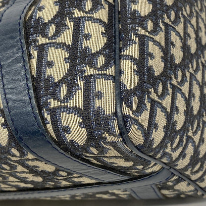 Dior Handbag Trotter Canvas Navy Silver — view 6