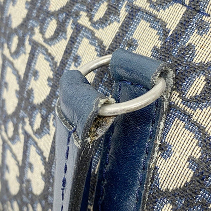 Dior Handbag Trotter Canvas Navy Silver — view 7