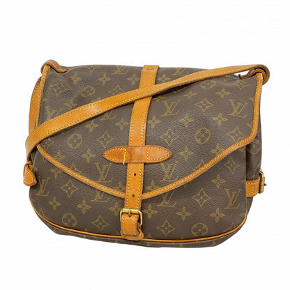 Louis Vuitton Shoulder Bag Monogram Saumur 30 Brown