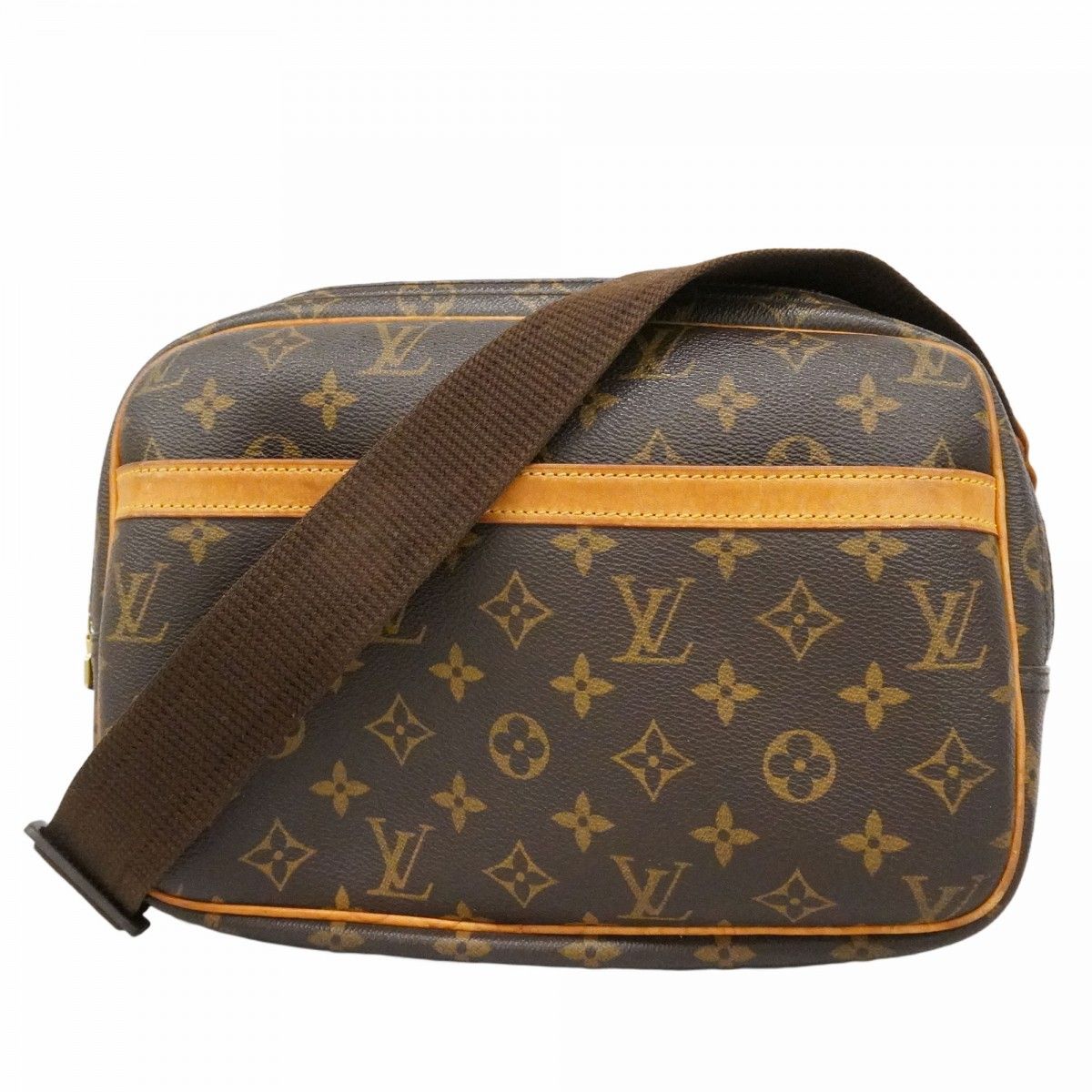 Louis Vuitton Shoulder Bag Monogram Reporter PM Brown