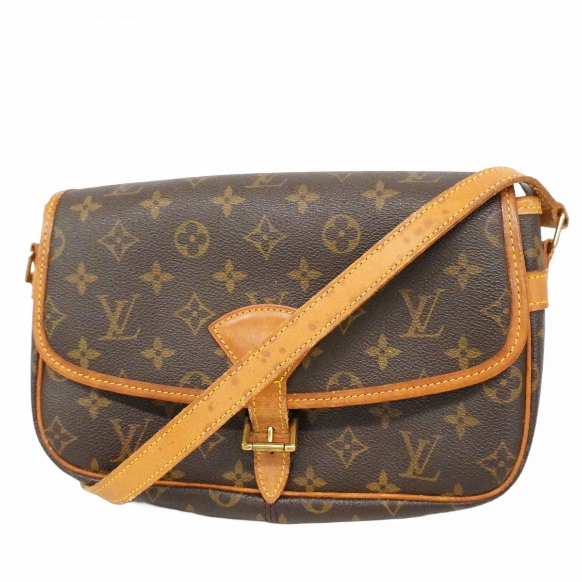 Louis Vuitton Shoulder Bag Monogram Sologne Black Cles