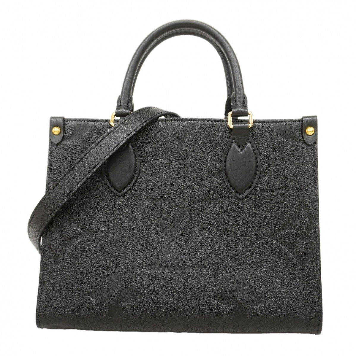 Louis Vuitton Handbag Monogram Empreinte On The Go PM Noir 2-Way