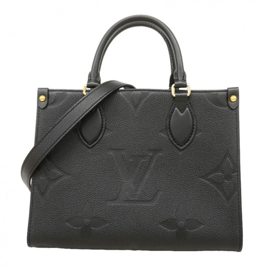 Louis Vuitton Handbag Monogram Empreinte On The Go PM Noir 2-Way