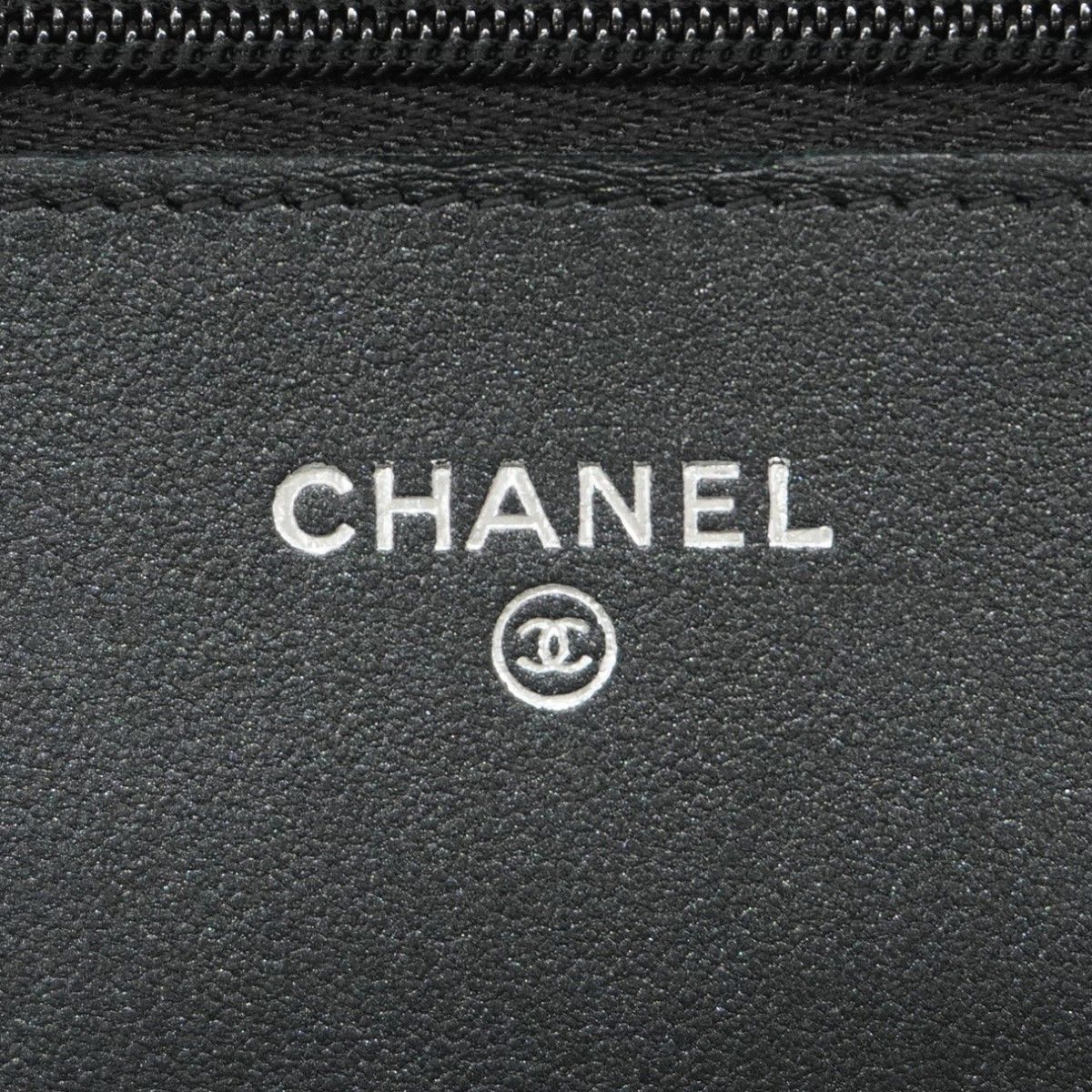 Chanel Shoulder Wallet Quilted Lambskin Black Cles — view 5