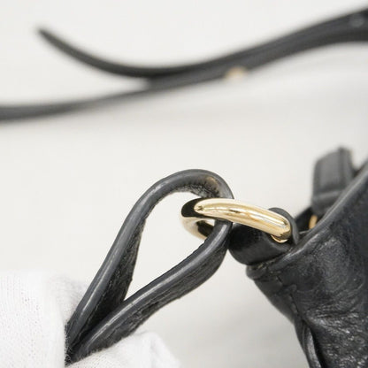 Gucci Shoulder Bag Guccissima Leather Black Champagne Gold — view 8