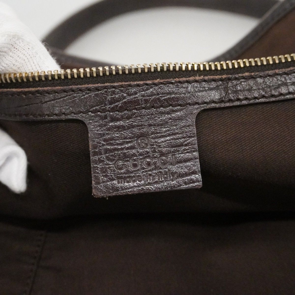 Gucci Tote GG Canvas Sherry Line Beige Gold — view 5