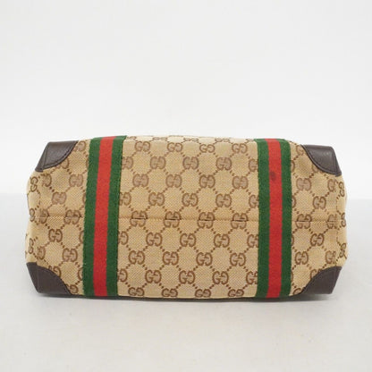 Gucci Tote GG Canvas Sherry Line Beige Gold — view 3