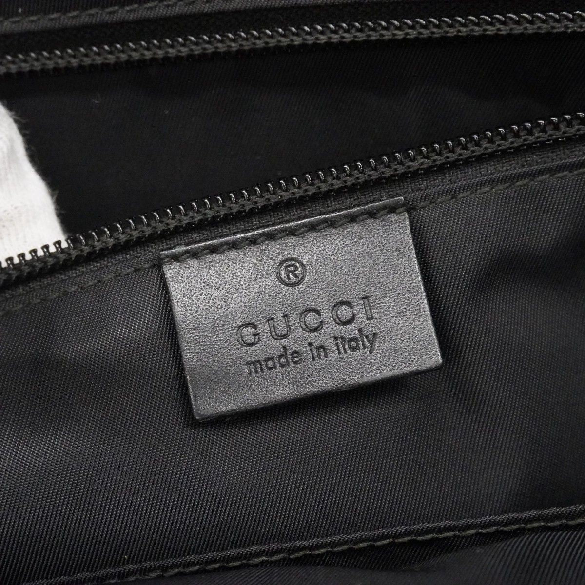 Gucci Business Bag GG Supreme Sherry Line Brown Black Silver 2-Way — view 5