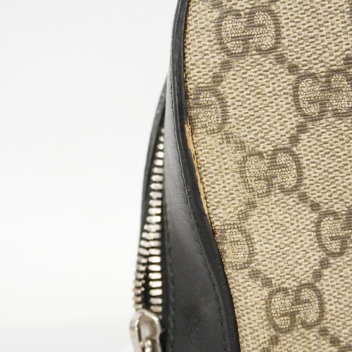 Gucci Business Bag GG Supreme Sherry Line Brown Black Silver 2-Way — view 9