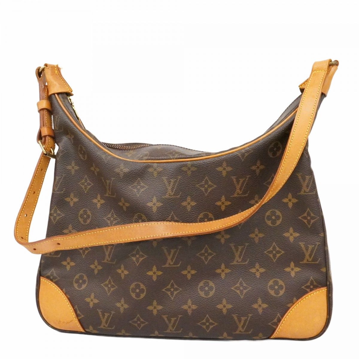 Louis Vuitton Shoulder Bag Monogram Boulogne 35 Brown