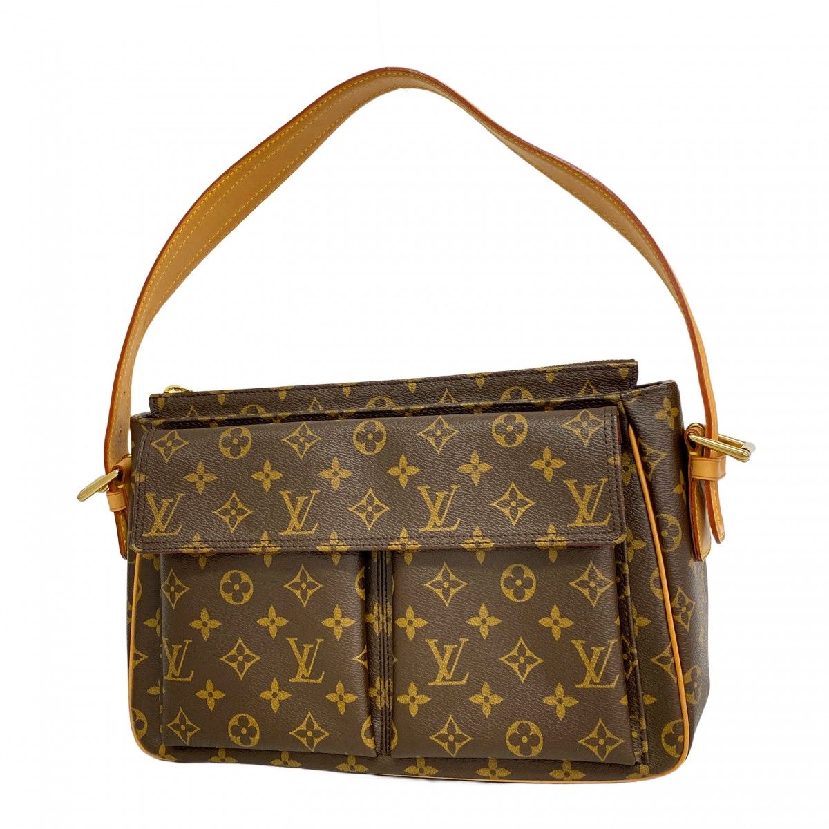 Louis Vuitton Shoulder Bag Monogram Viva Cite GM Brown
