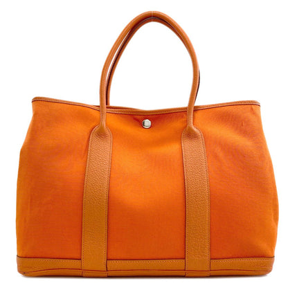 Hermes Garden Party PM Silver Handbag Toile — view 2