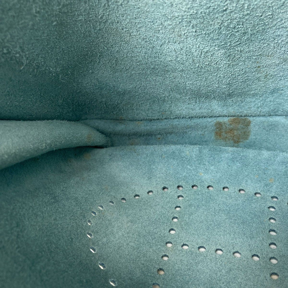 Hermes Evelyne 3 PM Blue Jean Silver Shoulder Bag Taurillon — view 9