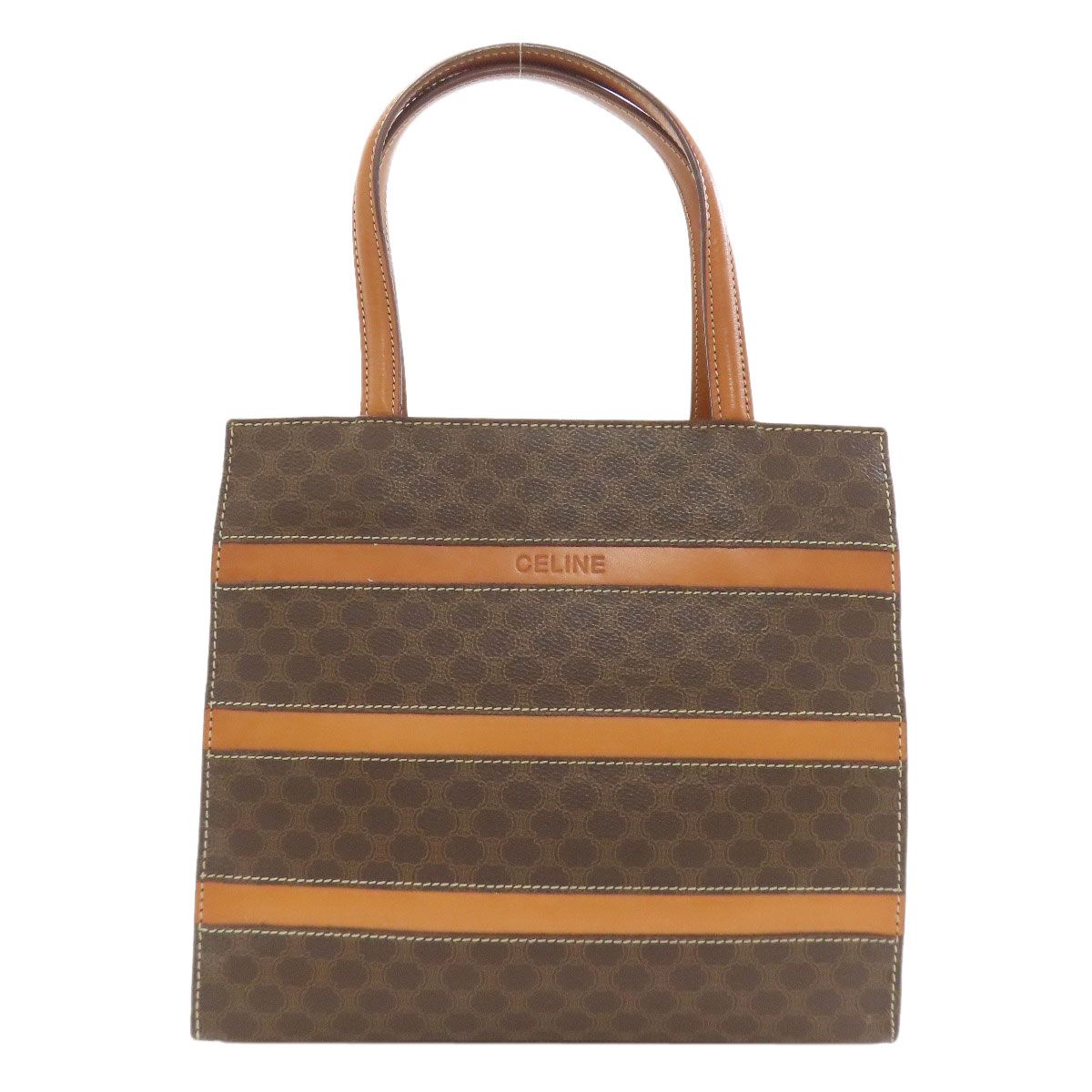 Celine Macadam Handbag Brown
