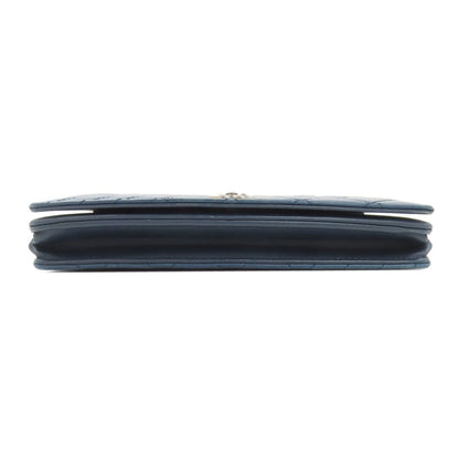 Chanel CC Logo Quilted Silver Wallet Lambskin — view 4