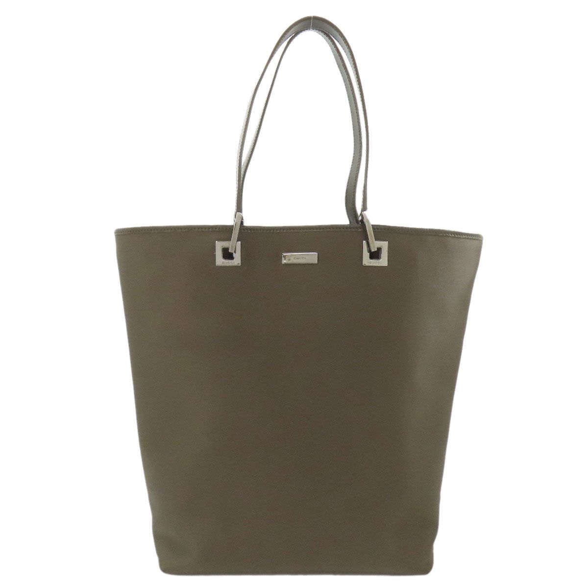 Gucci 002 Logo Tote Nylon Leather