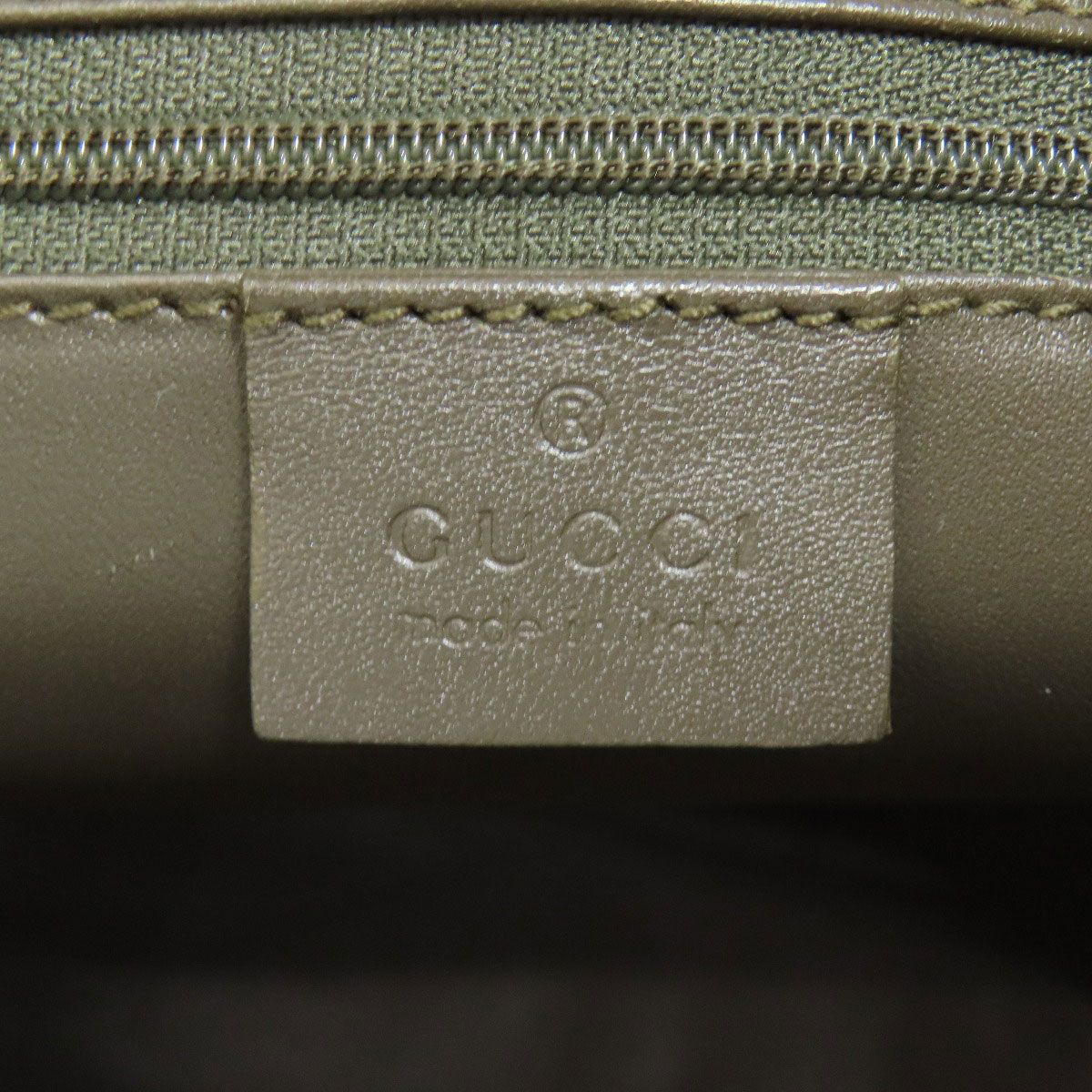 Gucci 002 Logo Tote Nylon Leather — view 6