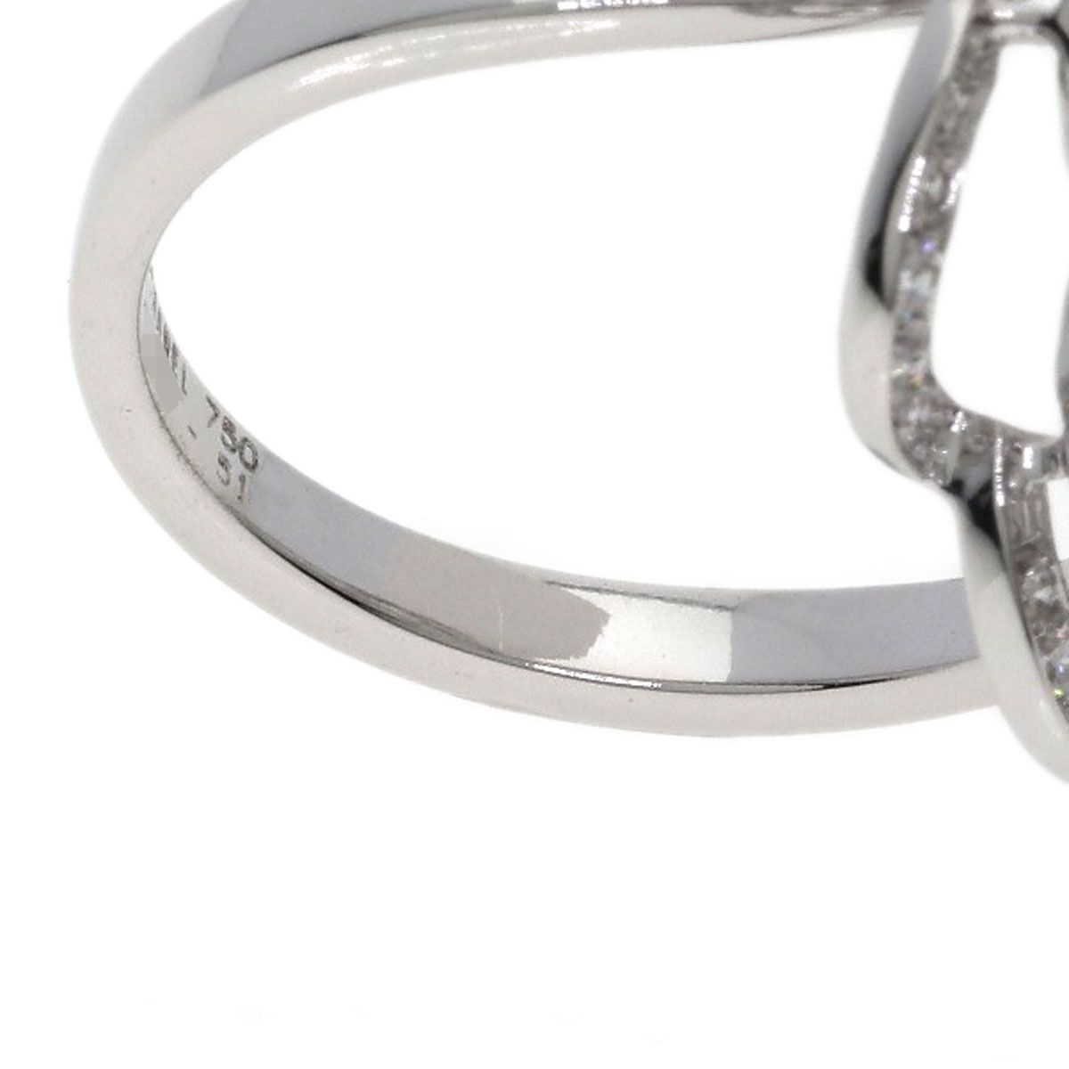 Chanel Camellia Diamond 51 Ring 18k White Gold — view 8
