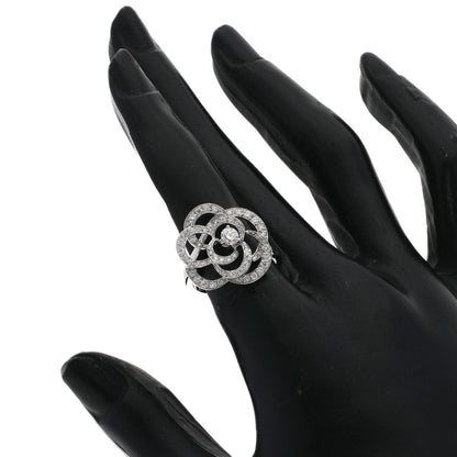 Chanel Camellia Diamond 51 Ring 18k White Gold — view 6