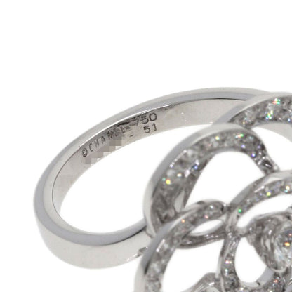 Chanel Camellia Diamond 51 Ring 18k White Gold — view 5