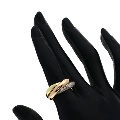 Cartier Trinity Diamond 48 Ring 18k Yellow Gold 18k White Pink — view 5