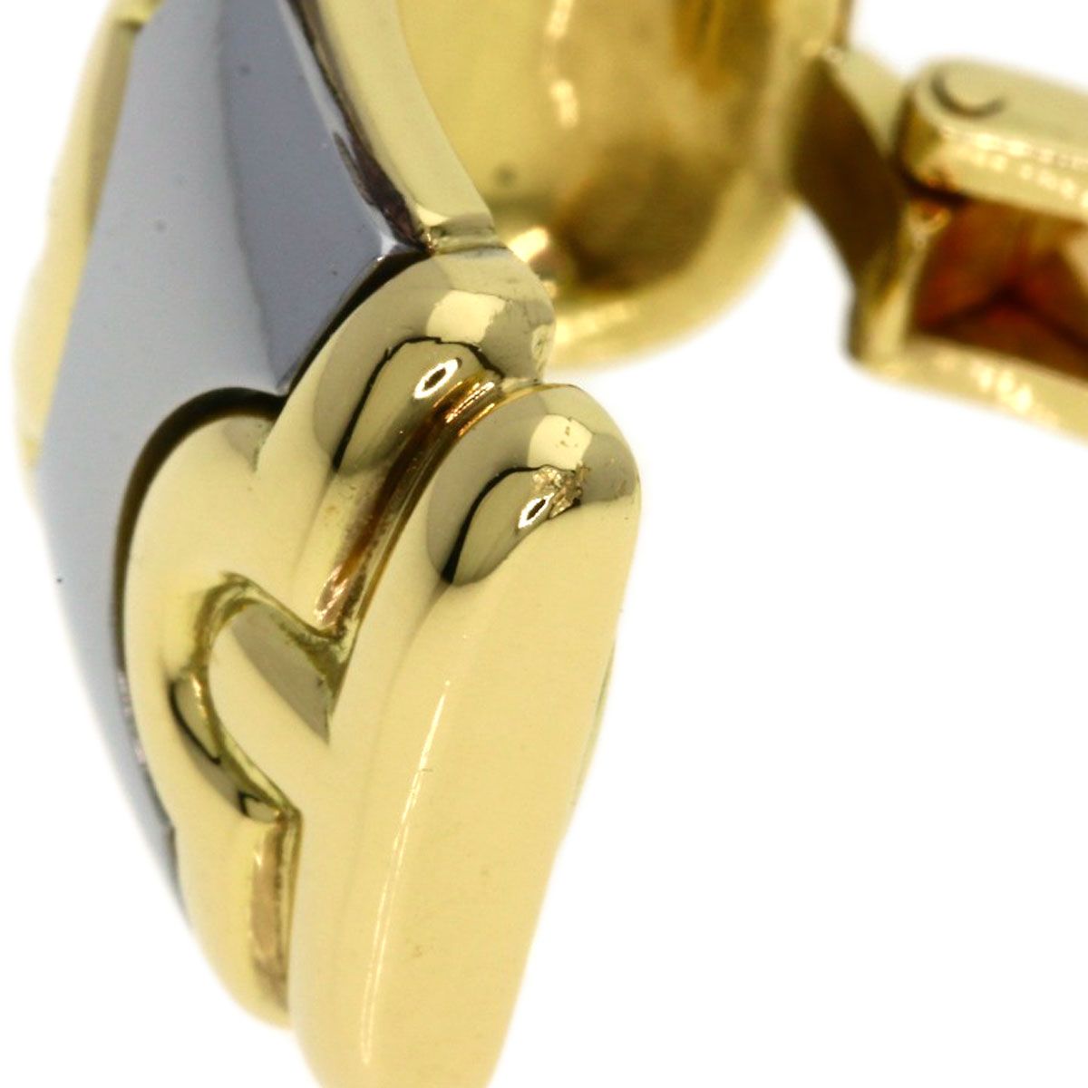Bvlgari Parentesi Earrings 18k Yellow Gold SS — view 6