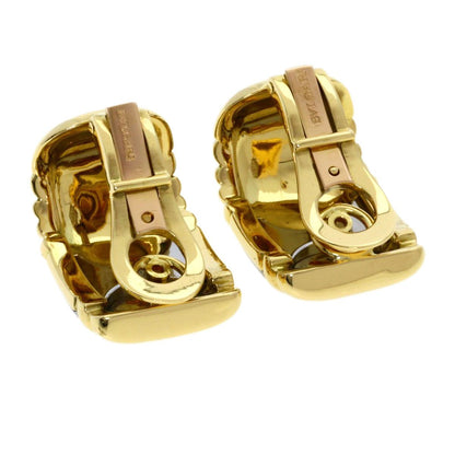 Bvlgari Parentesi Earrings 18k Yellow Gold SS — view 2