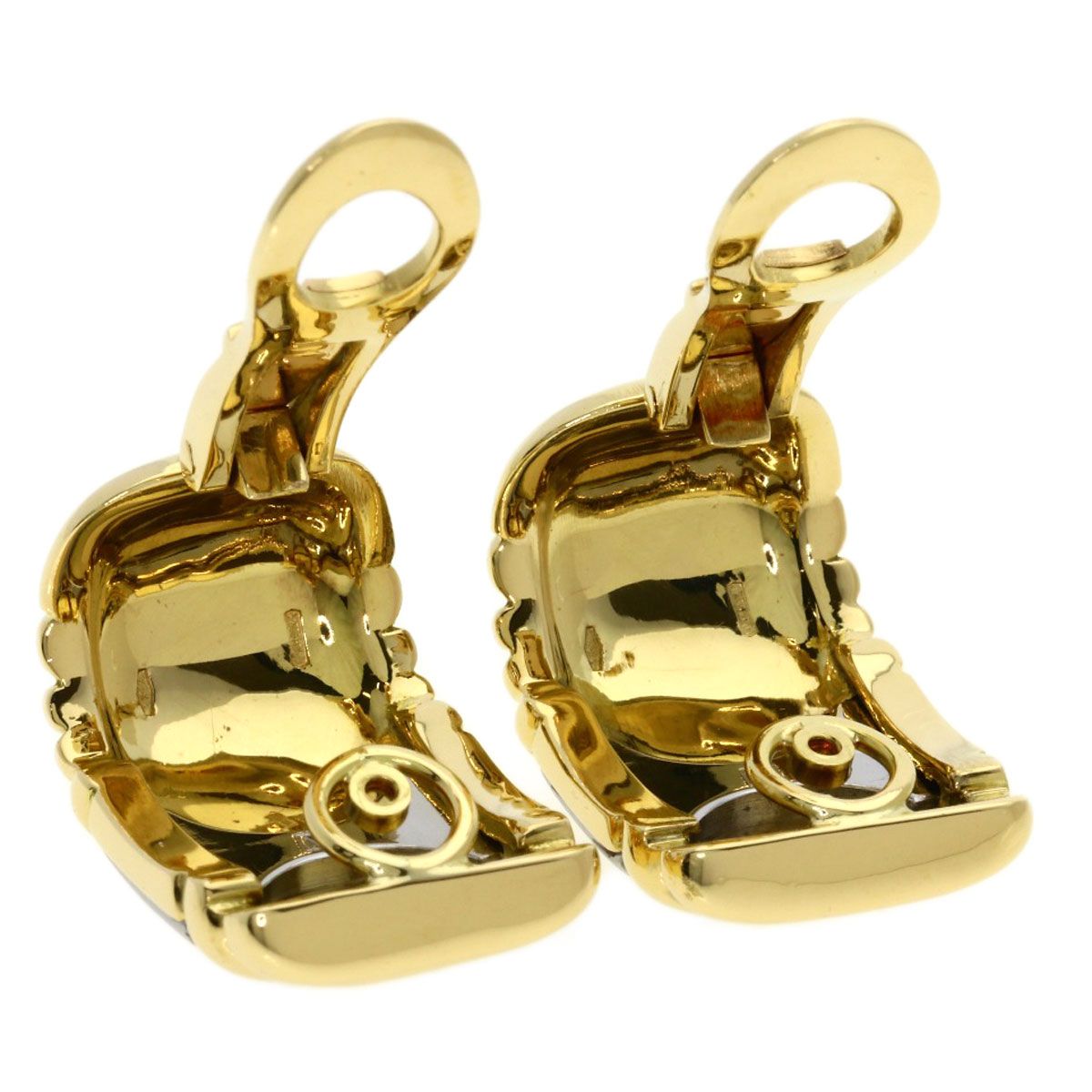 Bvlgari Parentesi Earrings 18k Yellow Gold SS — view 4