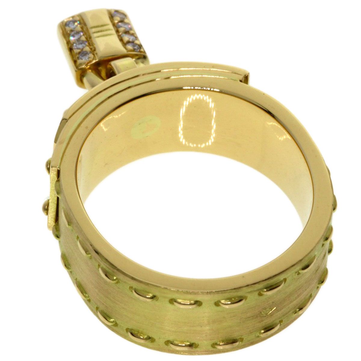 Hermes Kelly Diamond 54 Ring 18k Yellow Gold — view 4