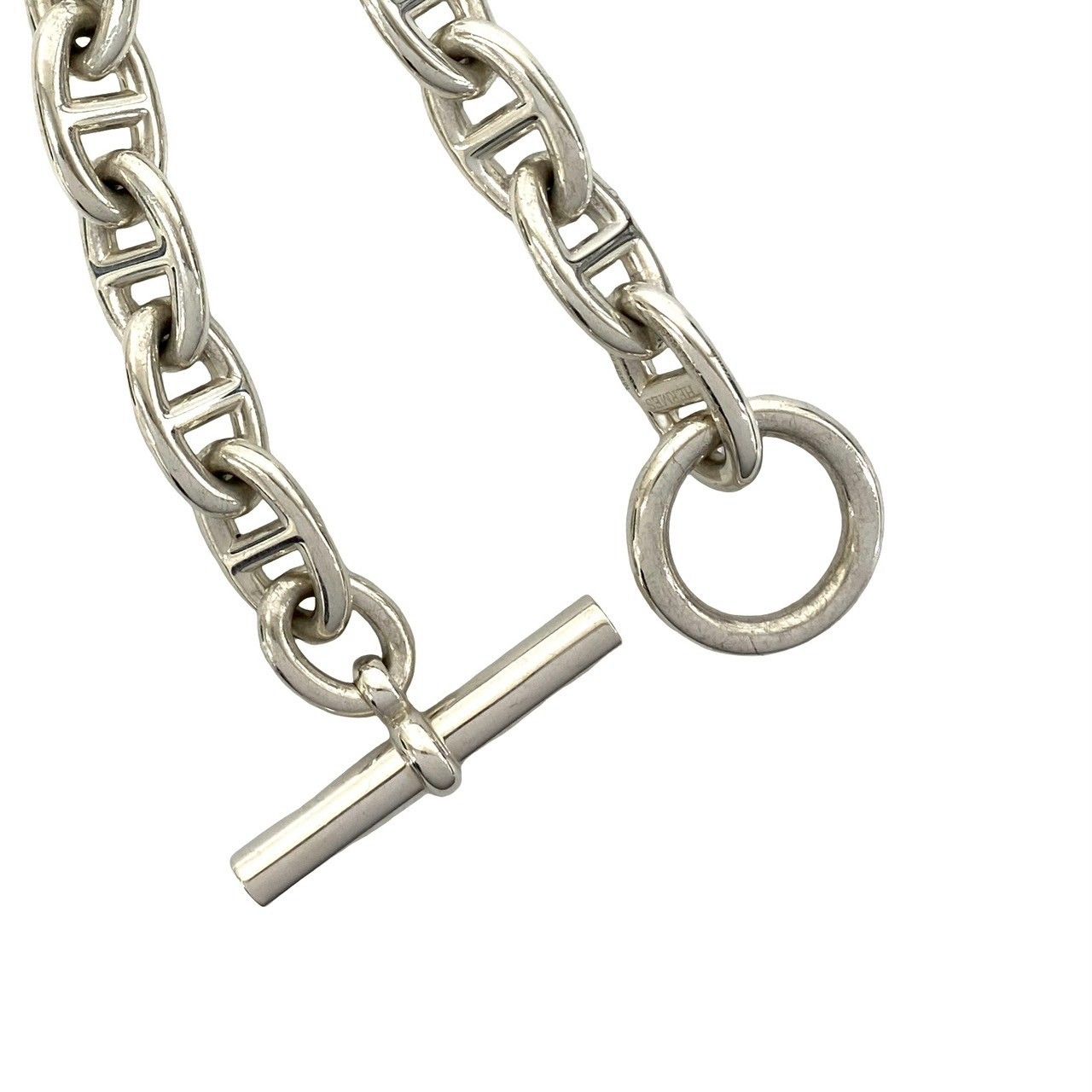 Hermes Chaine D'ancre TGM Bracelet 12 Pieces 925 Sterling Silver Chain — view 4