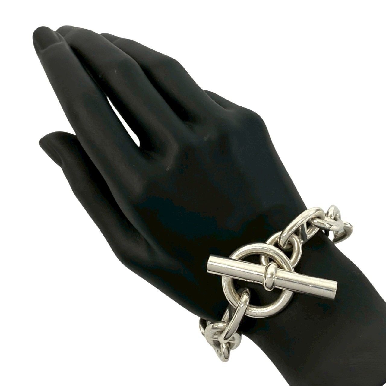 Hermes Chaine D'ancre TGM Bracelet 12 Pieces 925 Sterling Silver Chain — view 2