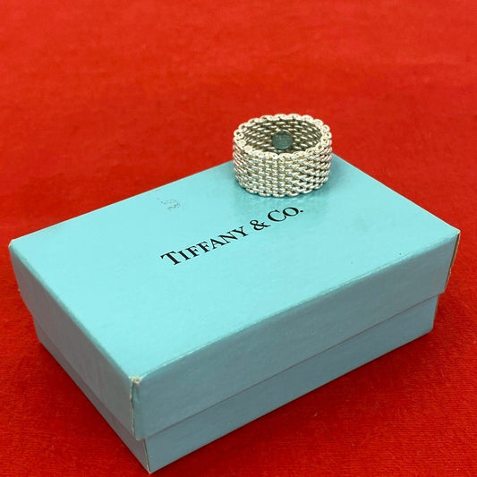 Tiffany & Co Vintage Somerset Ring 925 Sterling Silver
