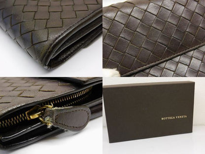 Bottega Veneta Intrecciato Wallet Dark Brown — view 5