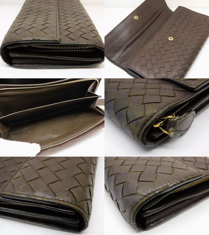 Bottega Veneta Intrecciato Wallet Dark Brown — view 4