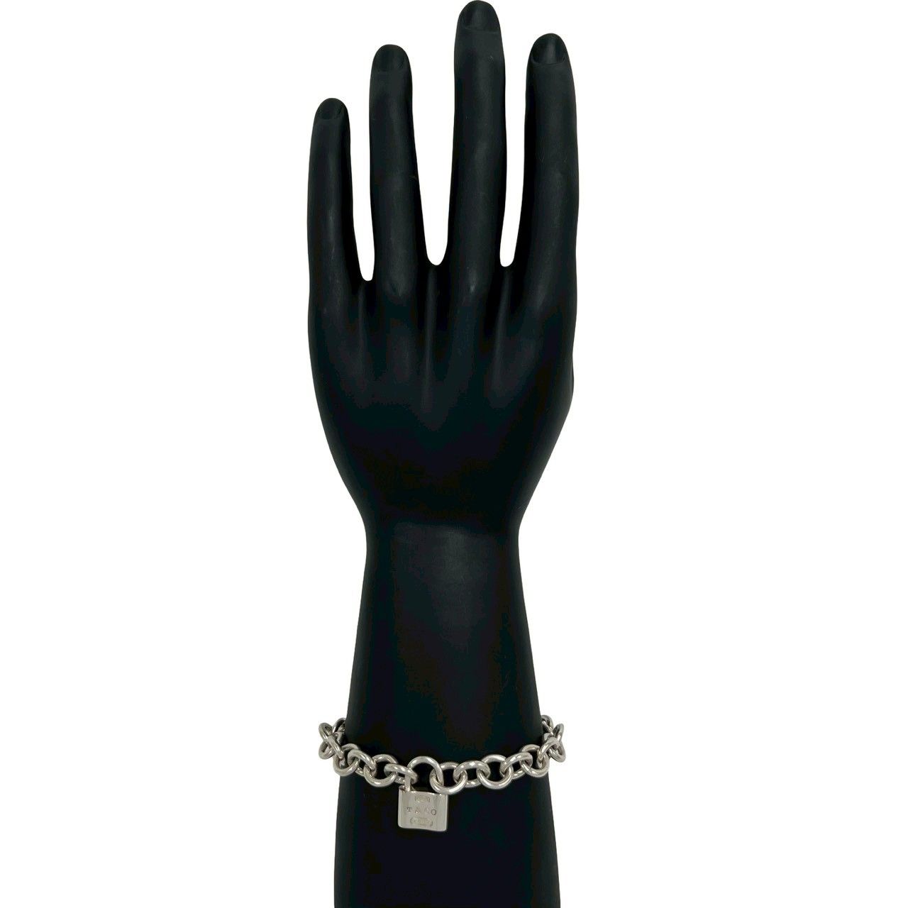 Tiffany & Co Padlock Bracelet 925 Sterling Silver Chain — view 2