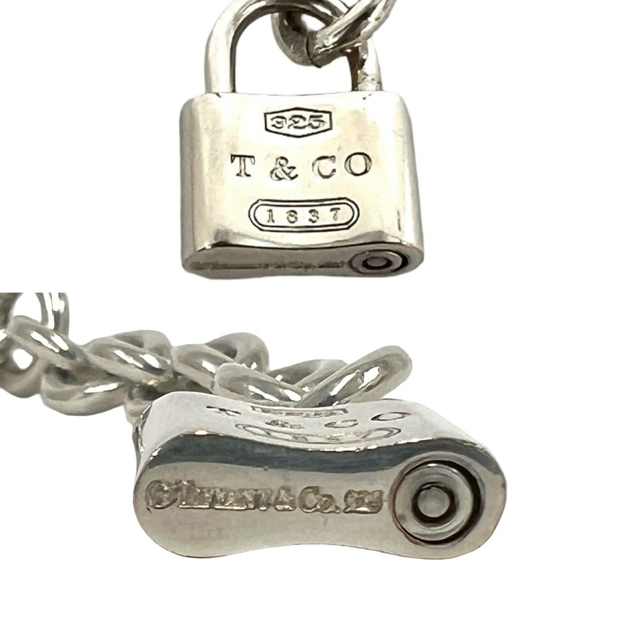Tiffany & Co Padlock Bracelet 925 Sterling Silver Chain — view 3