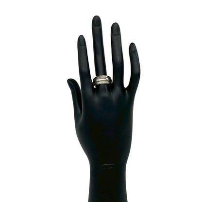 Tiffany & Co Group Double Line Ring 925 Sterling Silver — view 2