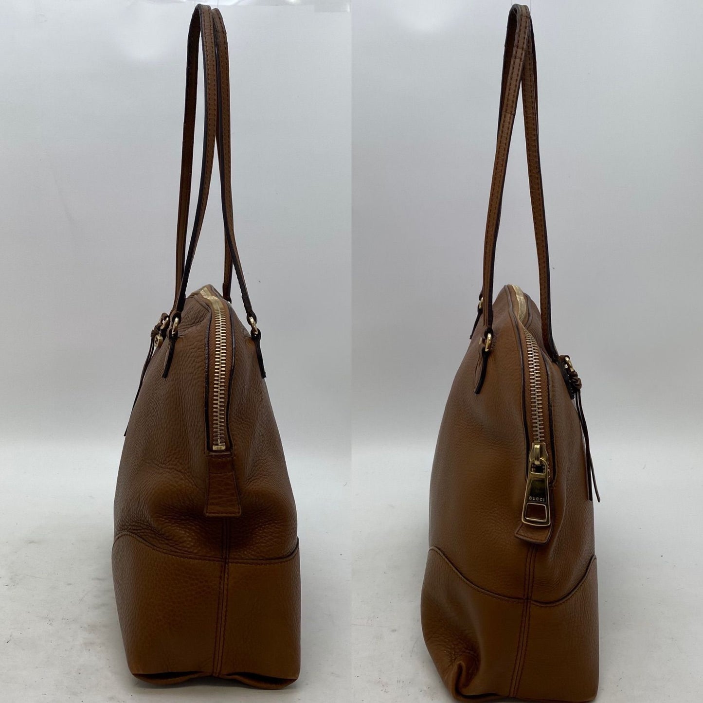 Gucci Handbag Leather Brown Travel Business — view 5