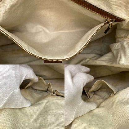 Gucci Handbag Leather Brown Travel Business — view 8