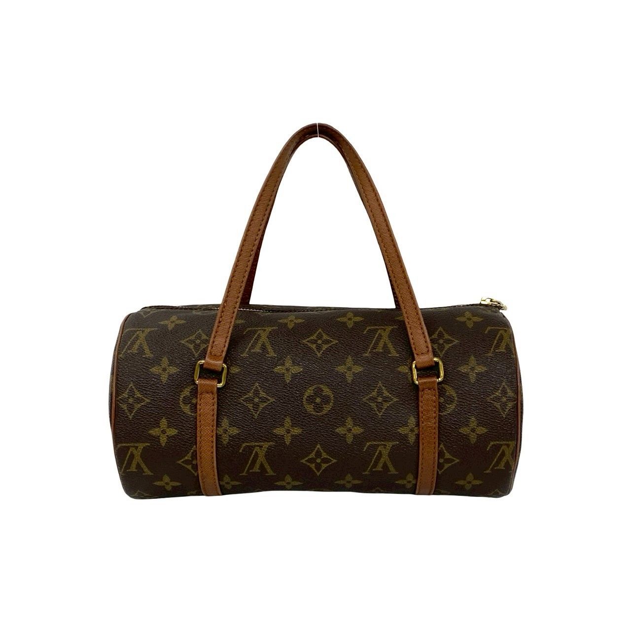 Louis Vuitton Vintage Papillon 26 Monogram Leather Mini Boston Bag Brown — view 3