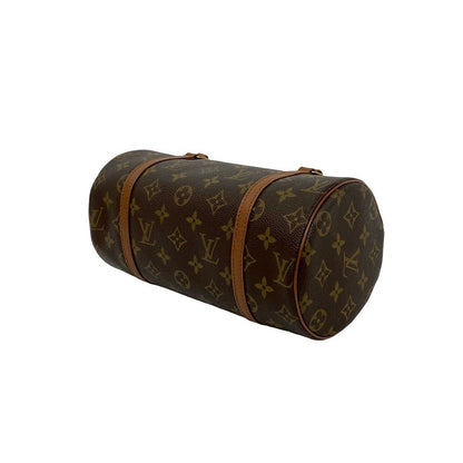 Louis Vuitton Vintage Papillon 26 Monogram Leather Mini Boston Bag Brown — view 8